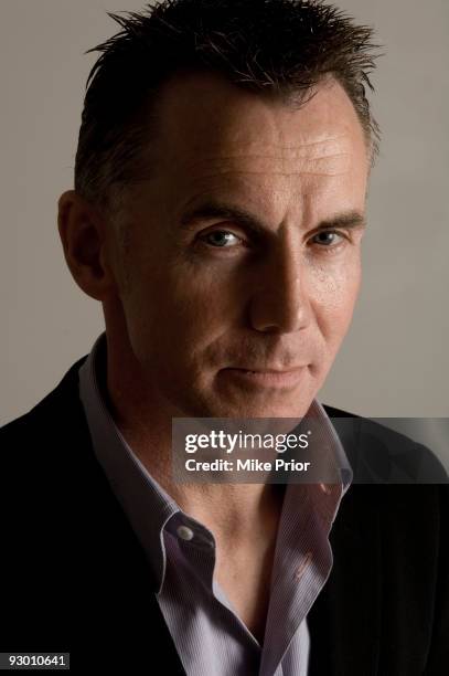 Chef Gary Rhodes poses for a studio portrait session c 2005 in London.