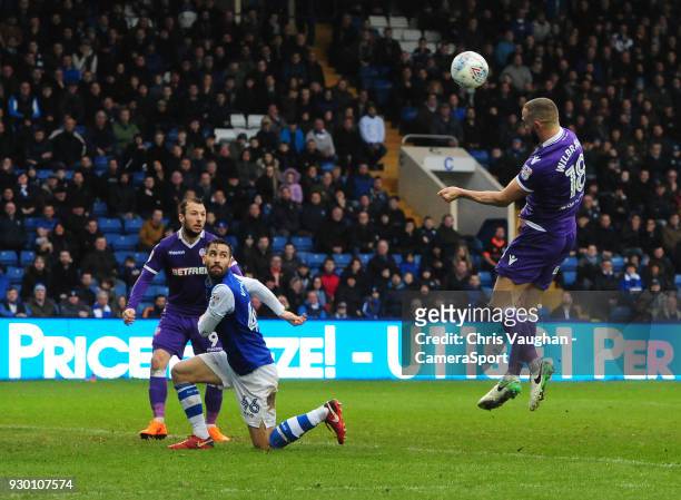 Bolton Wanderers Aaron Wilbraham scores his sides equalising goal to make the score 1-1 during the Sky Bet Championship match between Sheffield...