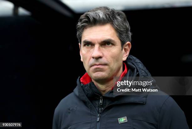 Mauricio Pellegrino manager of Southampton FC during the Premier League match between Newcastle United and Southampton at St. James Park on March 10,...