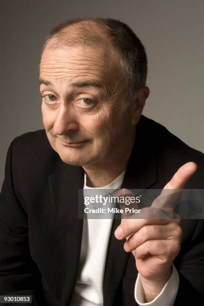 Actor and TV presenter Tony Robinson poses for a studio portrait session in 2007 in London.