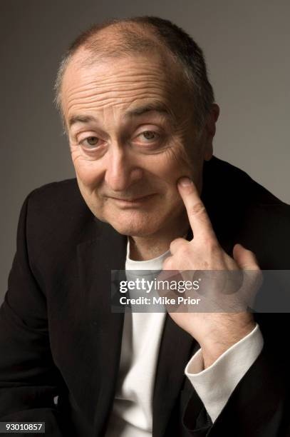 Actor and TV presenter Tony Robinson poses for a studio portrait session in 2007 in London.