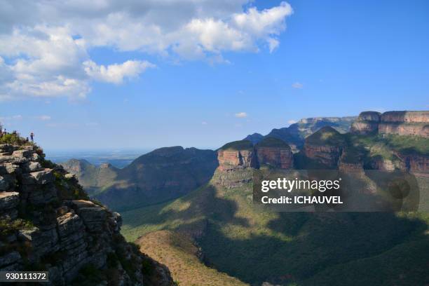 three rondavels south africa - blyde river canyon stock pictures, royalty-free photos & images