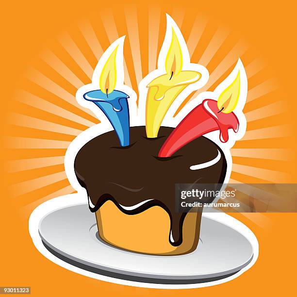 birthday cake - sponge cake stock illustrations
