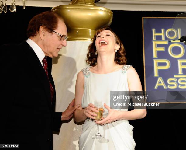 President Philip Berk and actress Vera Farmiga announce Director Martin Scorsese as the recipient of the Hollywood Foreign Press Association's Cecil...