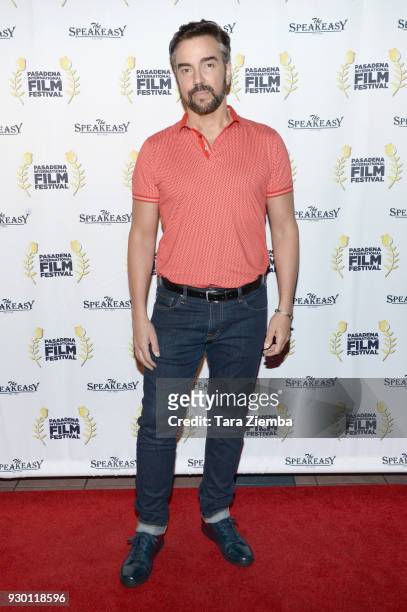 Actor Jeff Marchelletta attends Pasadena International Film Festival - 'Buckout Road' premiere at Laemmle Playhouse 7 on March 9, 2018 in Pasadena,...