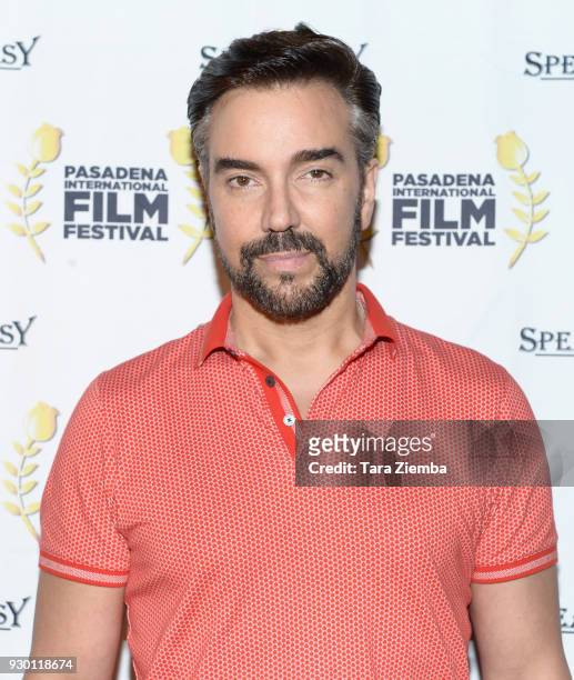 Actor Jeff Marchelletta attends Pasadena International Film Festival - 'Buckout Road' premiere at Laemmle Playhouse 7 on March 9, 2018 in Pasadena,...