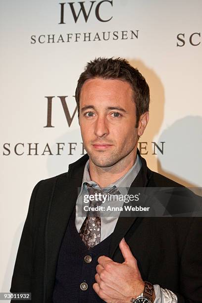 Actor Alex O'Loughlin attends IWC Michael Muller Watch Collection Launch Party at Milk Studios on November 11, 2009 in Hollywood, California.