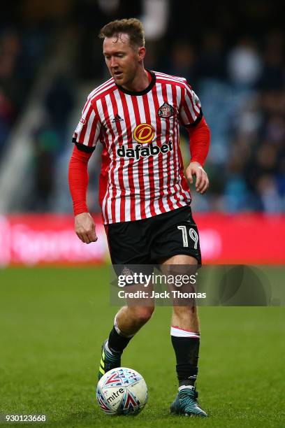 Aidan McGeady of Sunderland in action during the Sky Bet Championship match between QPR and Sunderland at Loftus Road on March 10, 2018 in London,...