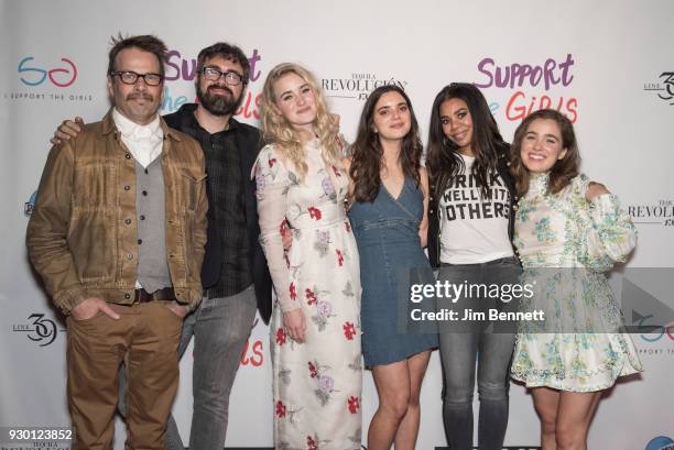 Actor James Le Gros , director and writer Andrew Bujalski, actress AJ Michalka, actress Dylan Gelula, actress Regina Hall and actress Haley Lu...