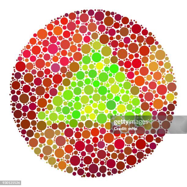 color blindness test for children - colour blindness test image stock illustrations