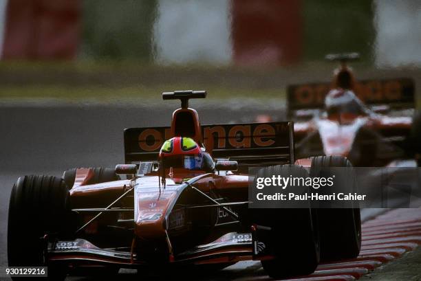 Enrique Bernoldi, Jos Verstappen, Arrows-Asiatech A22, Grand Prix of Japan, Suzuka Circuit, 14 October 2001.