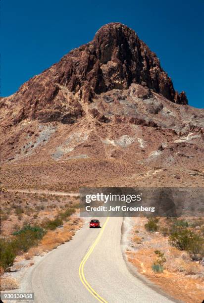 Arizona, Oatman, Route 66 with Cone Mountain.