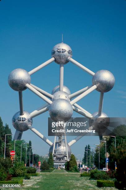 Belgium, Brussels, Atomium, 1958 World's Fair exhibit.