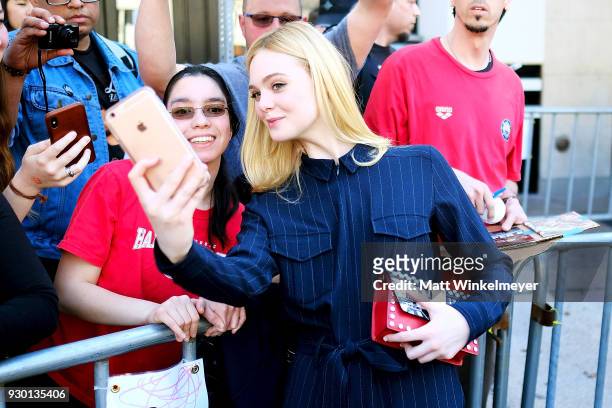 Elle Fanning attends the "Galveston" Premiere 2018 SXSW Conference and Festivals at Paramount Theatre on March 10, 2018 in Austin, Texas.