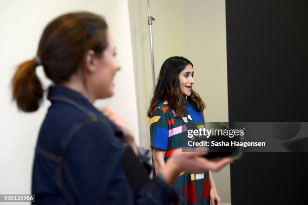 Actor Aparna Nancherla from the show "Corporate" poses at the Pizza Hut Lounge at the 2018 SXSW Film Festival on March 10, 2018 in Austin, Texas.