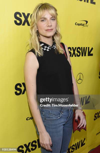 Melanie Laurent attends the premiere of Galveston at the Paramount Theatre on March 10, 2018 in Austin, Texas.