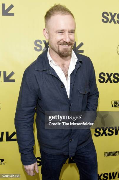 Ben Foster attends the premiere of Galveston at the Paramount Theatre on March 10, 2018 in Austin, Texas.