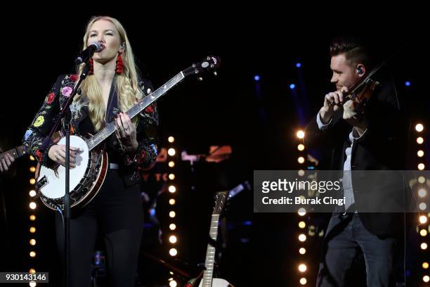 Ashley Campbell performs on day 2 of C2C Country to Country festival at The O2 Arena on March 10, 2018 in London, England.