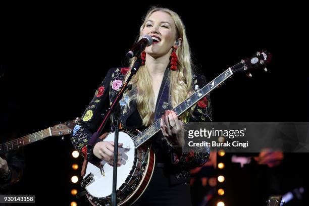 Ashley Campbell performs on day 2 of C2C Country to Country festival at The O2 Arena on March 10, 2018 in London, England.
