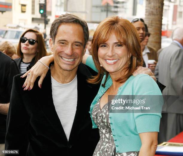 Harvey Levin and Marilyn Milian attend the Judge Joseph A. Wapner - 90th Birthday celebration and honoring him with a Star on The Hollywood Walk of...