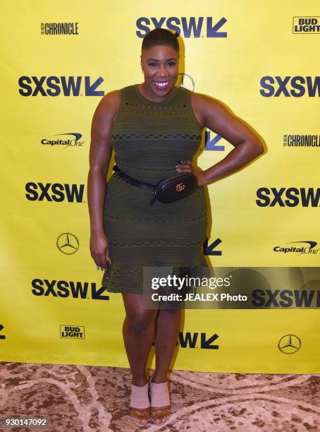 Symone Sanders, CNN political analyst attends Technology, Media, and Politics during SXSW at the Hilton Hotel on March 10, 2018 in Austin, Texas.