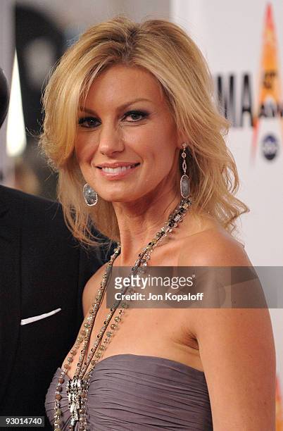 Singer Faith Hill arrives at the 43rd Annual CMA Awards at the Sommet Center on November 11, 2009 in Nashville, Tennessee.