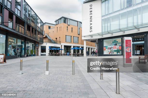 exeter princesshay town centre in devon uk - exeter devon stock pictures, royalty-free photos & images