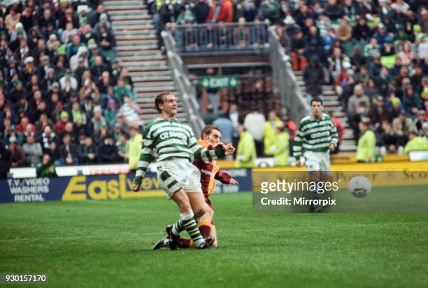 Celtic 1-0 Motherwell, league match at Celtic Park, Saturday 12th October 1996.