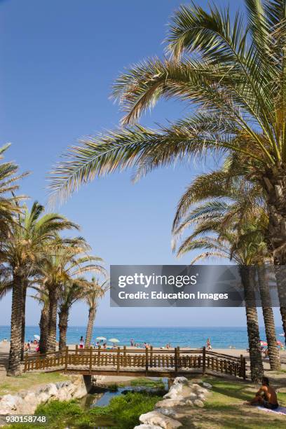 Torremolinos Malaga Province Costa del Sol Spain Playamar beach.