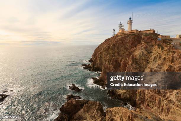 Cabo de Gata, Almeria Province, Spain, The lighthouse.