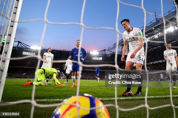 Martin Kelly of Crystal Palace scores a own goal for Chelsea second goal of the game during the Premier League match between Chelsea and Crystal...