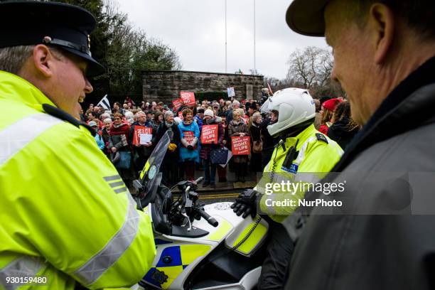 Anti-abortion protestors from around the Ireland gather in Dublin for the All-Ireland Rally for Life - march to Save the 8th amendment to the Irish...