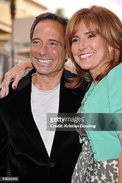 Harvey Levin and Judge Marilyn Milian attend the ceremony honoring Judge Joseph Albert Wapner with a star on the Hollywood Walk Of Fame on November...