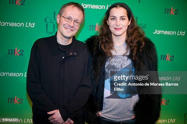 Thierry Cheze and Amira Casar attend the Close Up Festival 2nd Edition "Take it Irish" Party at Mk2 Bibliotheque on November 12, 2009 in Paris,...