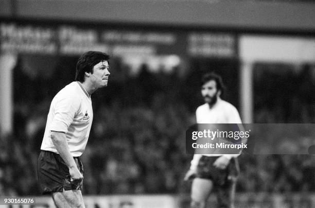 English League match at Upton Park West Ham United 3 v Tottenham Hotspur 0. Pictured: Steve Perryman & Ricardo Villa of Spurs 1st January 1983.