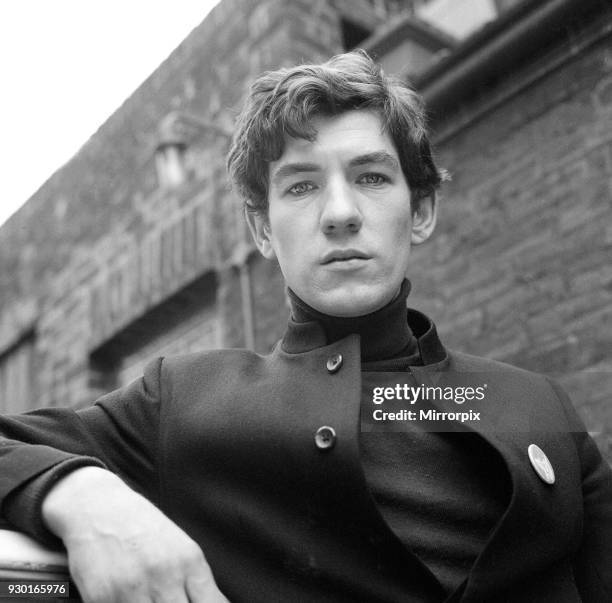 Ian McKellen, actor, pictured in rehearsal in 1968. Ian is reading the script for the Noel Coward play Hay Fever. Hay Fever was broadcast on the BBC...