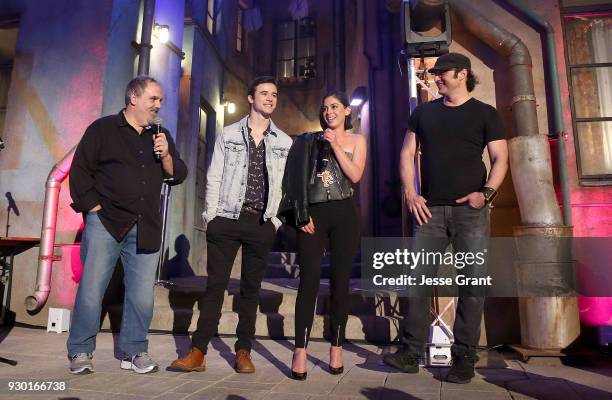 Producer Jon Landau, actor Keean Johnson, actor Rosa Salazar and director Robert Rodriguez attend the SXSW Film Opening Night Party presented by...