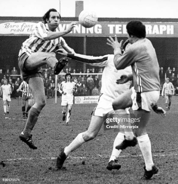 Nuneaton Borough v Yeovil Town, 21st February 1976. Tony Jacques is back at Borough. The striker who scored 108 goals for Borough in his first stint...