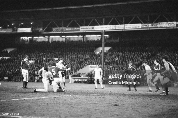 Nottingham Forest 0-1 Dynamo Berlin, European Cup Quarter Final 1st leg match at the City Ground, 5th March 1980. .