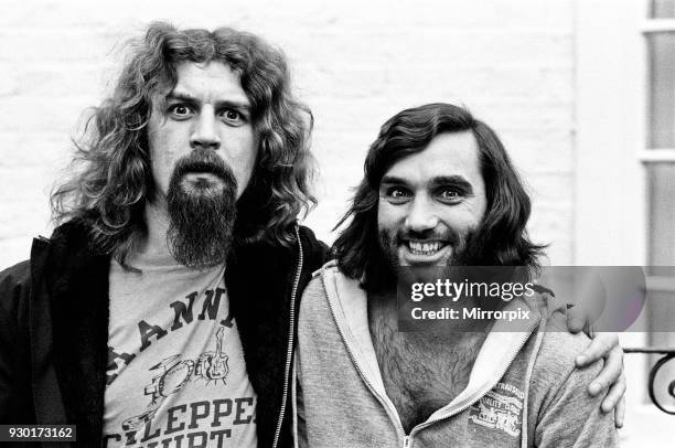 Scottish Comedian and Cabaret star Billy Connolly met George Best in London to discuss the Cabaret for a special dinner being held at the Grovenor...