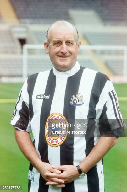 Sir John Hall, chairman of Newcastle United, at St James Park, Newcastle, Thursday 21st September 1995. Attending photo-call for Rob Andrew, who...
