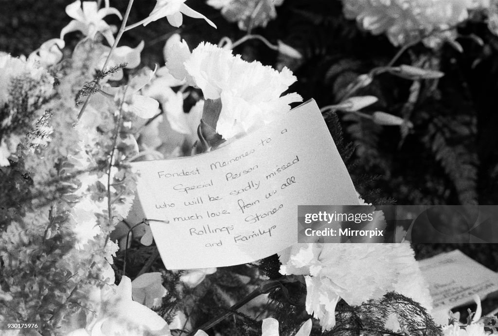 Keith Moon funeral 1978