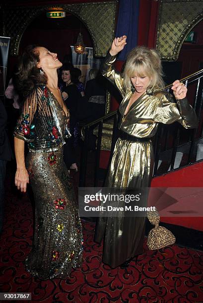 Andrea Dellal and Jo Wood attend the 40th anniversary party of Butler & Wilson, at KOKO on November 12, 2009 in London, England.