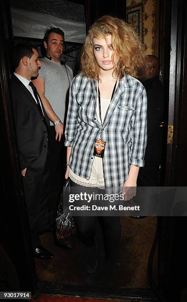 Lola Lennox attends the 40th anniversary party of Butler & Wilson, at KOKO on November 12, 2009 in London, England.