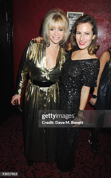 Jo Wood and Charlotte Dellal attend the 40th anniversary party of Butler & Wilson, at KOKO on November 12, 2009 in London, England.