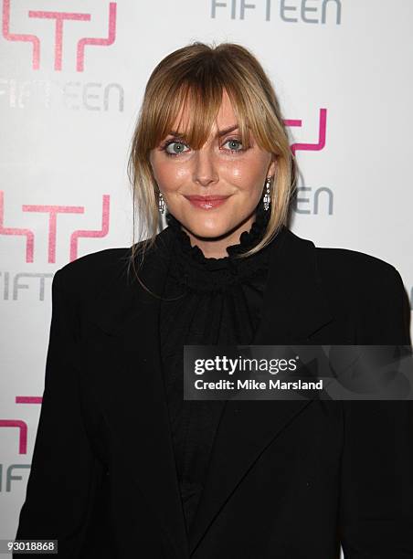 Sophie Dahl attends A Big Night Out With Fifteen in aid of Jamie Oliver's charity to train young chefs on November 12, 2009 in London, England.