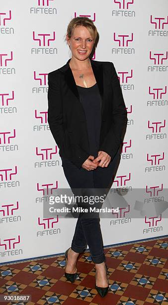 Rachel Allen attends A Big Night Out With Fifteen in aid of Jamie Oliver's charity to train young chefs on November 12, 2009 in London, England.