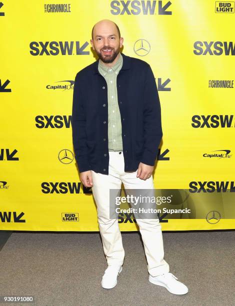 Actor Paul Scheer attends the premiere of "Summer '03" during SXSW at Stateside Theatre on March 10, 2018 in Austin, Texas.