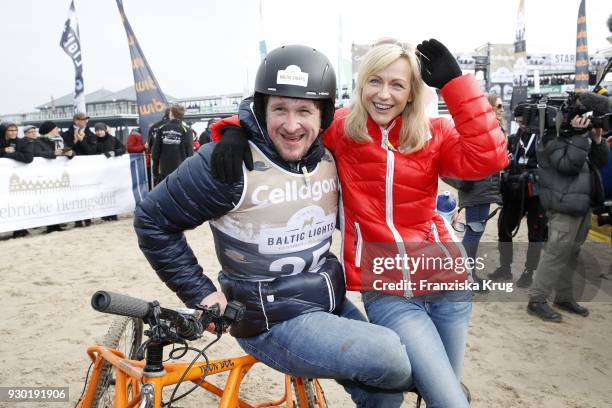 Matthias Steiner and his wife Inge Steiner during the 'Baltic Lights' charity event on March 10, 2018 in Heringsdorf, Germany. The annual event...