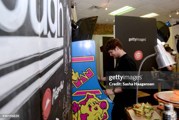 Actor and Brett Dier from the film "The New Romantic" attends the Pizza Hut Lounge at the 2018 SXSW Film Festival on March 10, 2018 in Austin, Texas.